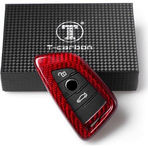 Carbon Fiber Car Key Shell Case Housing For BMW F48 F15 F16 G30 G11 G12 F45 2 5 7 Series X1 X5 X6 etc
