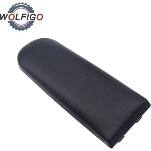 WOLFIGO Black Leather Center Console Armrest Cover Lid 18D 867 173 82V 3B0-867-173 For VW JETTA GOLF MK4 BORA BEETLE PASSAT B5