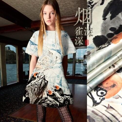 CNUM SP693 Pure Silk /Headed Bullfinch/Silk Fabric 93% Silk 7% Spandex Elastic /Width1.29yd Length1.20yd Thickness 19mm