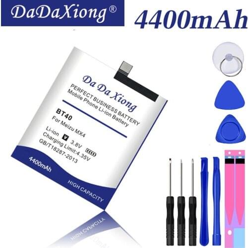 Da Da Xiong 4400mAh BT40 Battery for Meizu MX4 MX 4 M460 M461 Mobile Phone Battery