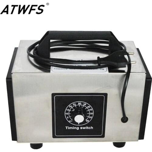 ATWFS Ozone Generator 220v 20g/h Ozonator Machine O3 Ozon Generator Ozonizer Air Purifier Timer Control EU plug