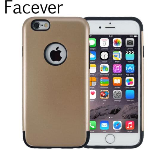 Dual Layer Rugged Hybrid Armor Cell Phone Cases For Apple iPhone 6 6S 4.7 Rubber Bumper + Plastic Shock Proof Back Cover Skin