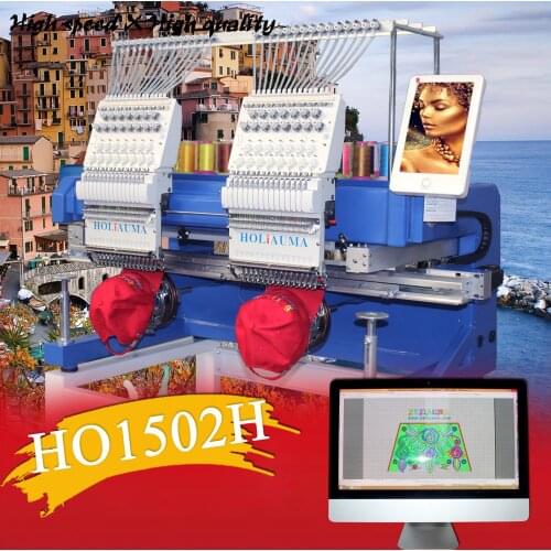 HOLiAUMA New Technology High Quality 2 head Compterized Swf Brother pr 650 embroidery machine parts prices logo Hat for sale