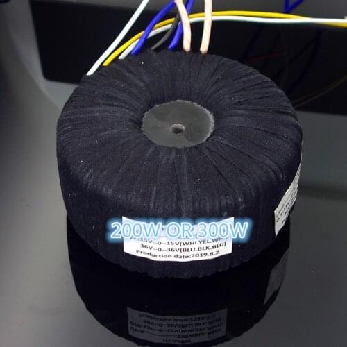 Customized high quality 200W 300W ring black cloth transformer toroidal transformer audio special transformer