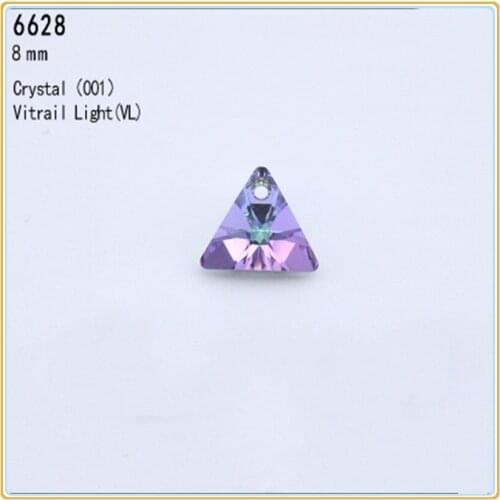 Lo Paulina Brand crystal from Austria 6628 Triangle pendant 8mm rhinestone beads for DIY jewelry gifts making