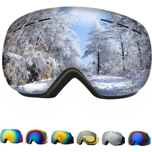 Ski Goggles Windproof Skiing Eyewear Double Layers Anti-fog Ski Mask Glasses Men Women Sunglasses Goggles Sport Snowboard Winter