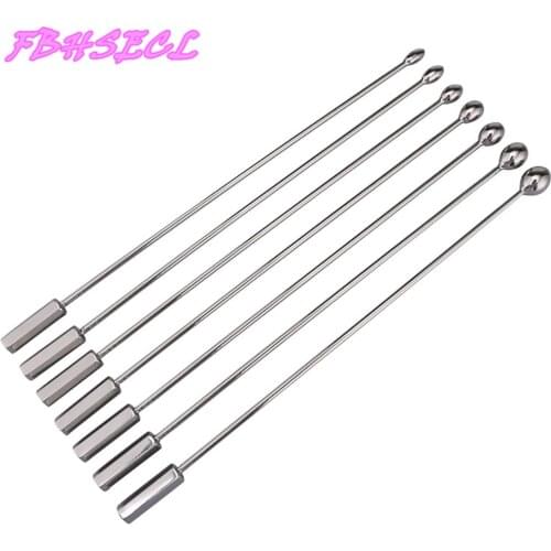 FBHSECL Metal Urethral Catheter Male Urethral Dilator Penis Plug Sounding Horse Eye Stimulation Sex Toys for Men Adult Products