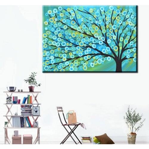 Fashion HD Print Landscape Green Tree Graffiti Canvas Art Prints Modern Poster Canvas Painting Art Canvas Poster for Living Room
