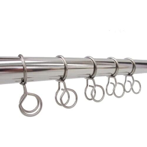 Stainless steel Outdoor Clothes Rail Windproof Hook Fixed Non slip Spring Clip For 25mm 32mm