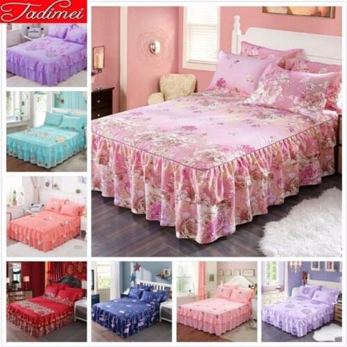 New Fashion Pink Bed Skits Adult Kids Child Girl Bed Cover Single Twin Queen Double King Size Bedspread High Quality Soft Cotton