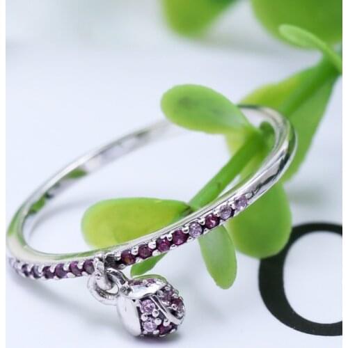 2020 New Original 925 Silver Rose Bud Flower Ring For Women Resizable Wedding Engagement Pan Rings DropShipping