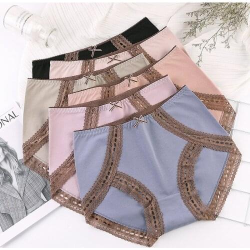 The New Hip lift Panties For Women Seamless Solid color Underwear Sexy High waist Briefs plus size Womens Underpants Lingerie