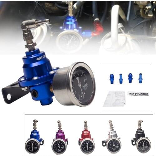 New Universal Adjustable Fuel Pressure Regulator tomei type With original gauge and instructions