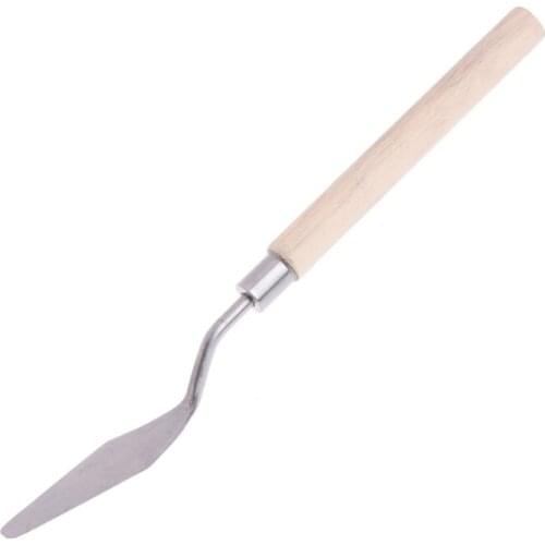 2Pcs Stainless Steel Palette Knife Spatula Scraper for Mixing Art Oil Painting U7ED