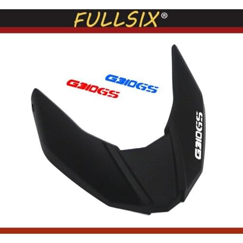 Motorcycle front fairing pneumatic wing tip plastic cover with LOGO protective cover for BMW G310GS G 310GS 2017--2018 g310g