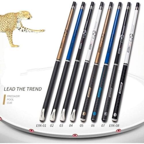 PREOAIDR 3142 E9X Pool Cue Billiard Stick Kit 10mm 11.5mm 13mm Tip Billiard Cue 4 Colors Two Handles durable Type