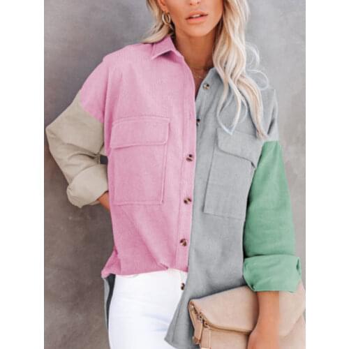 Женские вельветовые рубашки QDNIXILA China At AliExpress