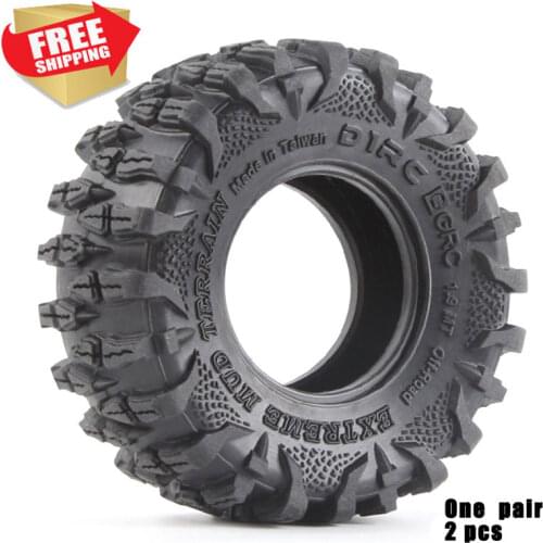 RC 2PCS D1RC Super Grip High Quality CRAWLER CAR 1.9 Inch RC Thick Wheel Tires AXIAL scx10 TRX4 108mm