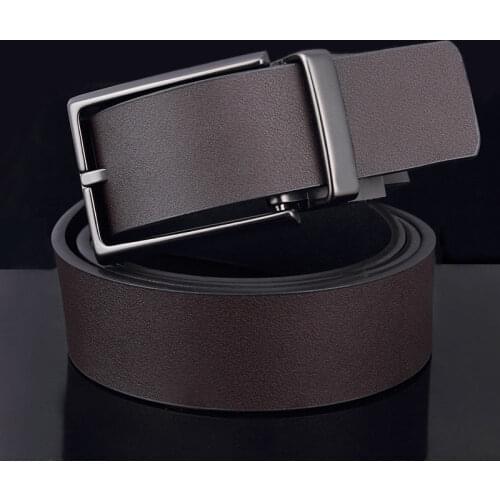 Mens Retro 100% Real Genuine Leather Waistband Alloy Buckle Waist Belt Strap Girdle Fashion Elegant Belt for Man Gift PD12