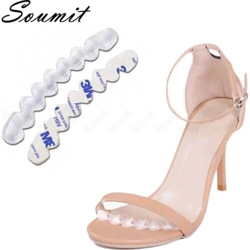 Silicone Non-Slip Insoles Sticker for Shoes Women High Heels Sandals 2 Pcs Self-adhesive Foot Patch Gel Insert Forefoot Care Pad