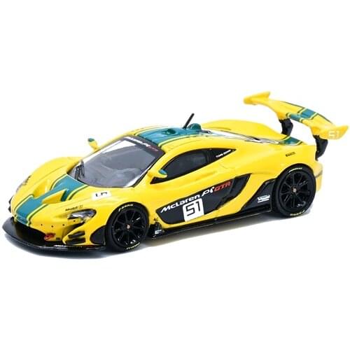 CM MODEL 1:64 Mclaren P1 GTR Yellow Green Diecast Model Car
