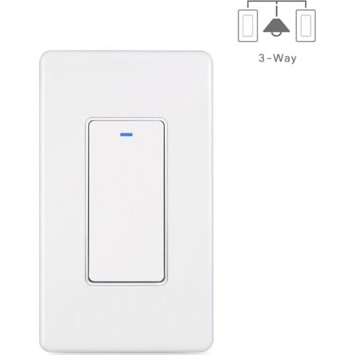Tuya button smart WiFi 3-way dual control switch alexa voice control smart switch