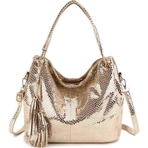 Gold Fashion Women Leather Handbags Female Shoulder Bag Ladies Hand Bags Purses and Handbags Gold Crossbody Bag for Women 2019