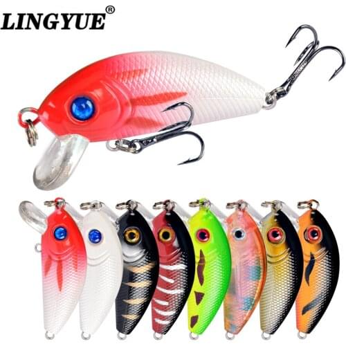 Promotion! 1pcs small fat crank hard bait fishing lures 5cm/3.7g wobblers artificial bait winter pesca