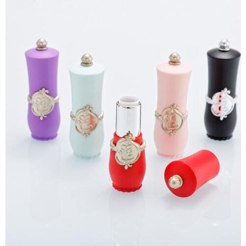 10pcs Fashion Palace Vintage Style Empty Lipstick Tube DIY Lip Balm Stick Refillable Bottle Container Makeup Tools Accessories