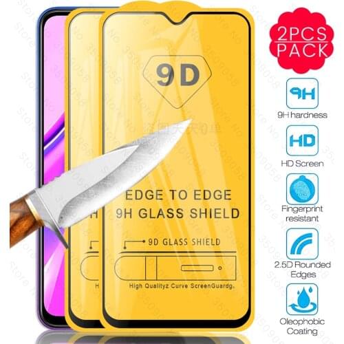 2PCS 9D Full Glue Protective glass for xiaomi xiami xiomi xaomi redmi 9 redmi9 screen protector tempered glass readmi redmy 9