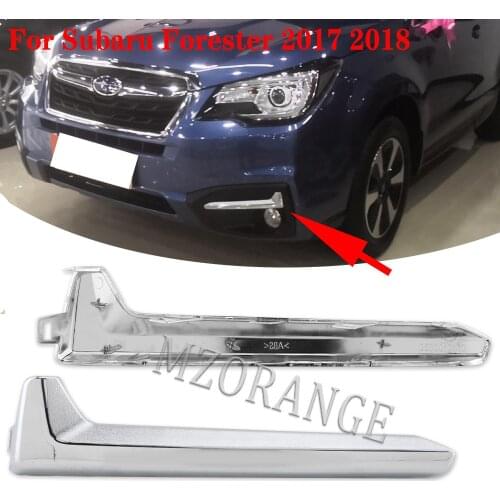 2pcs car Fog Light cover Trim Driving Lamp For Subaru Forester 2017 2018 fog light trims covers auto left right