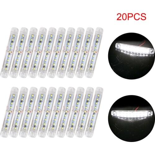 20Pcs/set 9 LED 12-24V Lamps For Bus Truck Trailer Tail indicators Parking Lights Red/White/Blue/Yellow Side Marker Lights