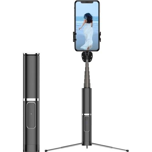 3 IN 1 Wireless selfie stick With Bluetooth Remote Control Foldable Phone Monopod Mobile Phone stabilizer For iPhone 12 Huawei