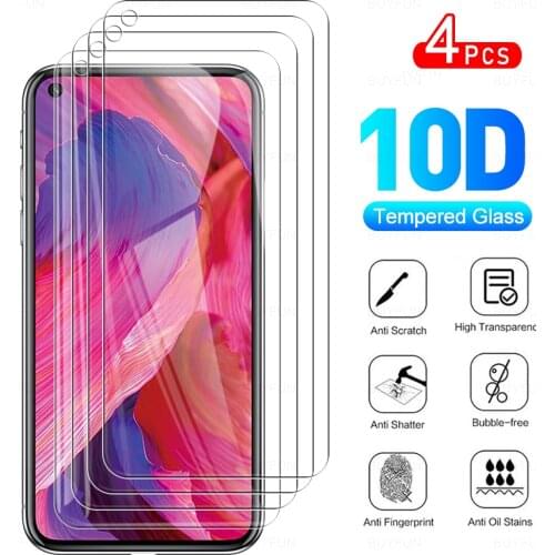 4Pcs Full Cover Protective Glass For OPPO A54 5G Glass Screen Protector Film For O PPO A 54 54A OPPOA54 2021 6.5" Phone Film