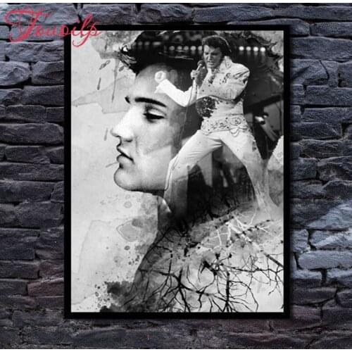 TOUOILP DIY Diamond Embroidery Elvis 5d Diy Diamond Painting Cross Stitch scenery Needlework Mosaic Full Rhinestone Home Decor