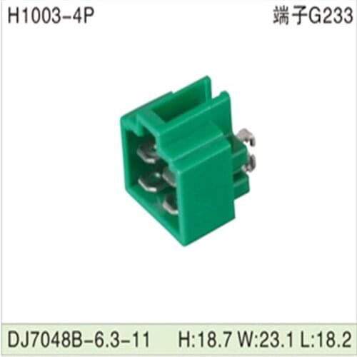 Free shipping 500pcsDJ7048B-6.3-11 4Pin 6.3mm AMP Car Electrical Wire Connectors for VW,BMW,Audi,Toyota,NISSAN AND other