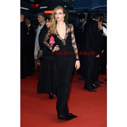 Free Shipping Cheap women summer lace vestido de festa new fashion black long party gown Celebrity mother of the bride Dresses