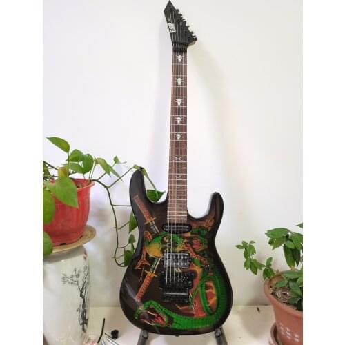 Free transportation, 6 string electric guitar, rosewood fingerboard, can be customized