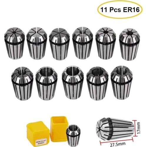 ER16 Collet Chuck 1-10MM Spring Collet For CNC Milling Lathe Tool Engraving Machine Spring Collet Chuck