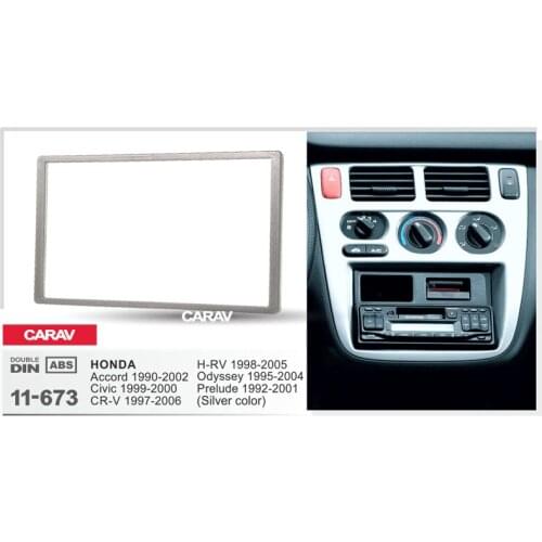 CARAV 11-673 Car Radio Fascia Panel for HONDA Accord 1990-2002; 1999-2000; CR Stereo Fascia Dash CD Trim Installation Kit