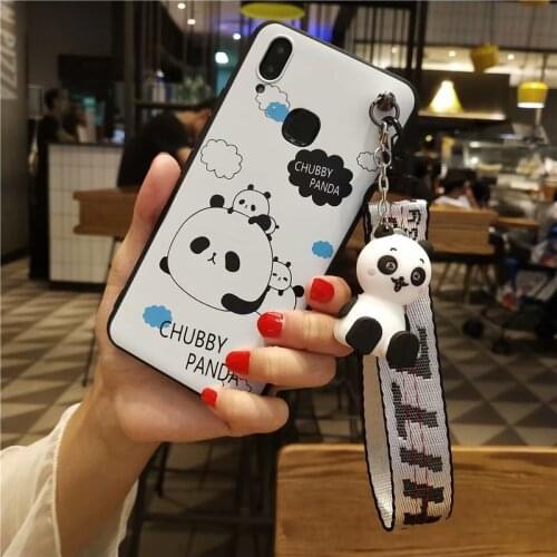 Cute Cartoon Panda Phone Cases For For vivo X21 Case TPU Cover For x21 Coque