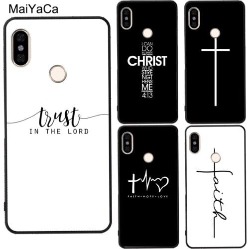 Christian Symbol For POCO X3 F2 Pro Case For Redmi 9 9C 9A Note 8 9 Pro 7 9S 8T For Mi Note 10 Lite A3 9T
