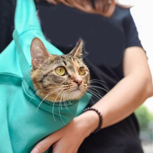 Cat Outing Travel Backpack Portable Adjustable One-shoulder Pet Messenger Bags Fashion Oxford Fabric Comfort Breathable Pet Bag