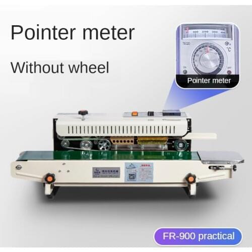 FR-900 Continuous Automatic film sealing machine aluminum foil bag edge sealer food packaging machine 220V 1PC