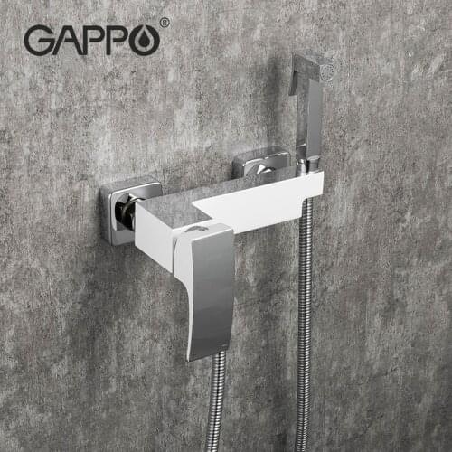 Gappo Toilet Brass Bidet Spray Shower Bidet Set Copper Valve Bathroom Faucet Wall Mounted Tap Mixer G2007-8