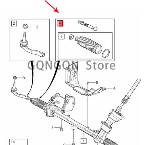 CAR steering rod kit S90 2016-2019vol vov90 v60 s90l s90 steering gear tie rod tie rod joint steering rod tie rod kit