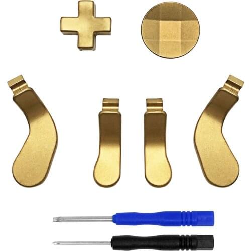 Metal D-Pads and Trigger Paddles Direction Buttons Replacement for Xbox One Elite Controller Series 2 (Version 2) With Tools