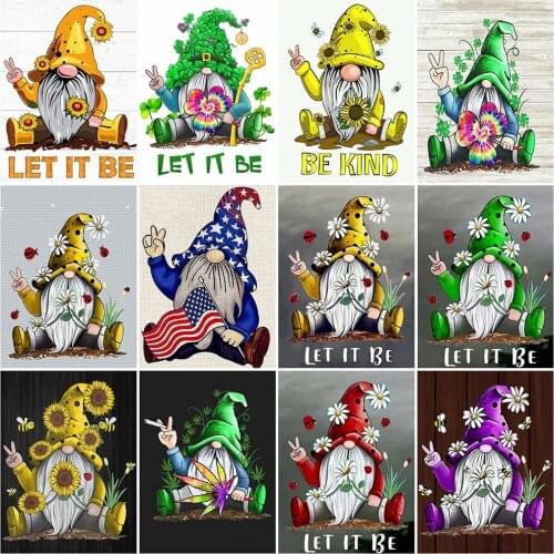 MomoArt Diamond Mosaic Santa Claus Full Drill Square Diamond Painting Flower Cross Stitch Embroidery New Arrival Christmas Gifts