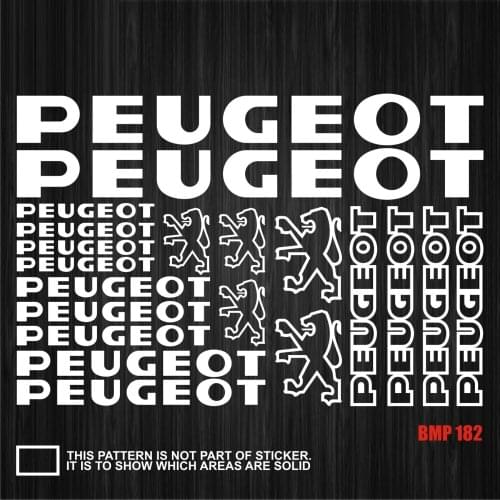 Bicycle Frame Stickers Road Bike Mountain Bike MTB Track Bike TT Bike Fat Bike Decal Reflective Stickers for PEUGEOT Stickers