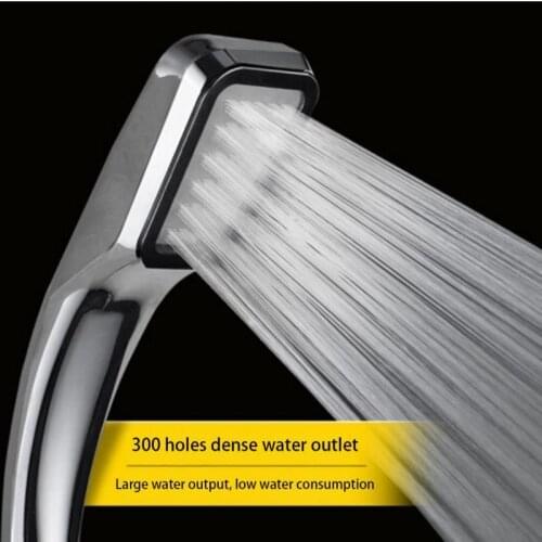 Clearance 300 Holes Shower Head Water Saving Flow With Chrome ABS Rain High Pressure Spray Nozzle Chuveiro Bathroom Accessories